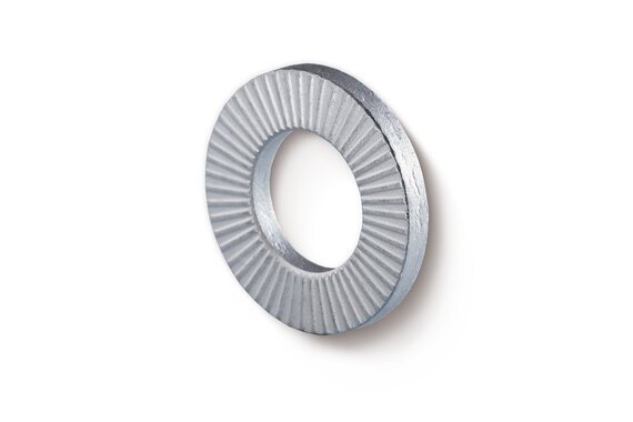 RIPP LOCK® self-locking washer with ribbed surface.