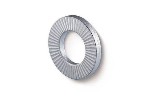 RIPP LOCK® self-locking washer with ribbed surface.