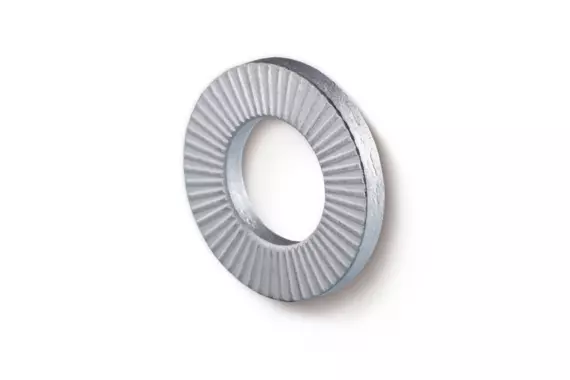 Vòng đệm tự hãm RIPP LOCK® với bề mặt có gờ.