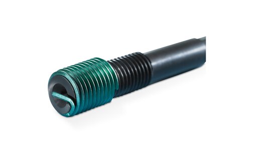 HELICOIL® thread insert on an installation mandrel