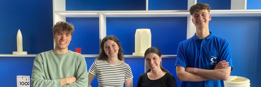 Quatre apprentis Böllhoff découvrent un potentiel concret de durabilité dans l'entreprise en tant qu’Energy Scouts