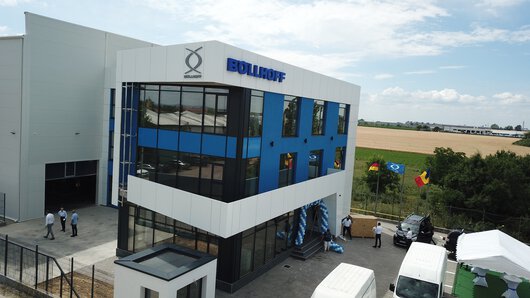 The new Böllhoff warehouse and office complex in Oradea, Romania.