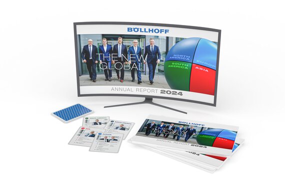 Böllhoff Group annual report in both digital and printed versions.