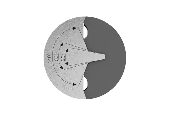 Tiết diện hình học cạnh ren của EJOT DELTA PT®