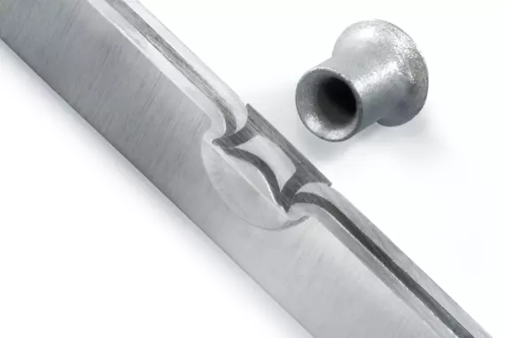 RIVSET® zelfdoorborende klinknagel, dwarsdoorsnede