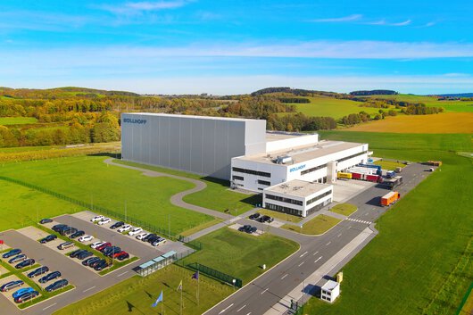 Der Böllhoff Logistikstandort in Oelsnitz aus der Vogelperspektive