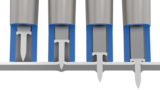 RIVTAC® Hochgeschwindigkeits-Bolzensetzen – Setzfolge