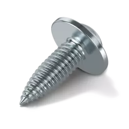 Elemento de união com corte roscado QUICK FLOW® Plus – variante com cabeça de botão e arruela de pressão