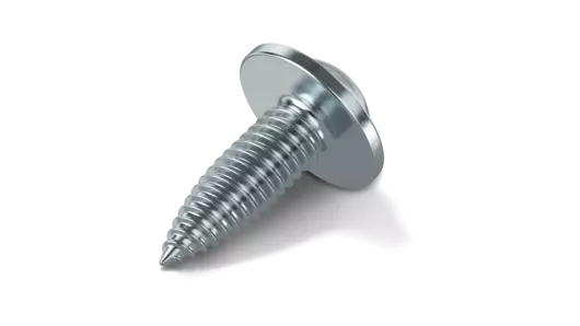 Elemento de fijación QUICK FLOW® Plus autorroscante: versión con cabeza de botón con arandela prensada