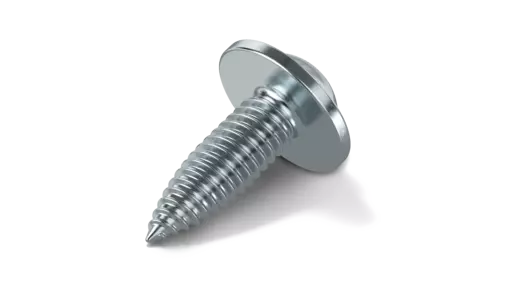 Elemento de união com corte roscado QUICK FLOW® Plus – variante com cabeça de botão e arruela de pressão