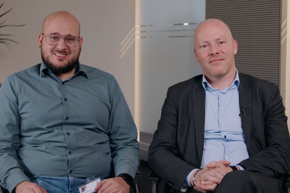 Marcel Altmayer (IT Application Manager) and Stephan Berning (Team Leader IT Service Desk)