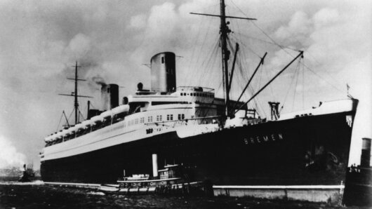 Fotografia do navio de passageiros “Bremen”