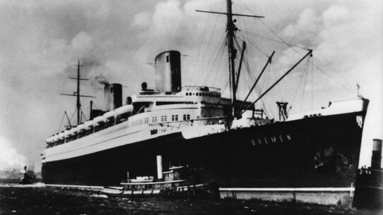 Bild des Passagierschiffs "Bremen"