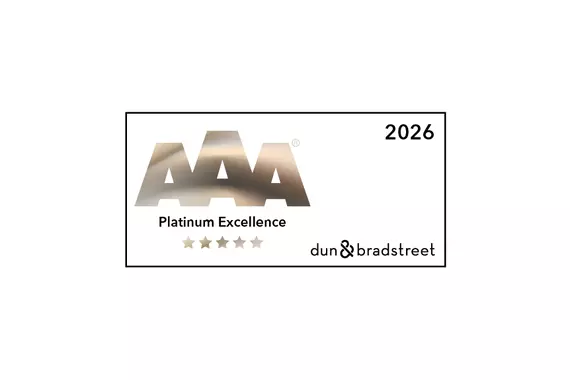 Certifikát AAA platinum D&B