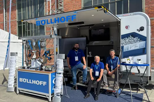 Stánek společnosti Böllhoff na veletrhu Rail Business Days 2026 v Ostravě