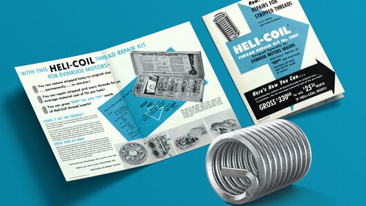 Documentos de venda da HELICOIL® da década de 1950