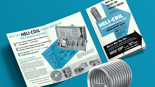 Documentos de venda da HELICOIL® da década de 1950