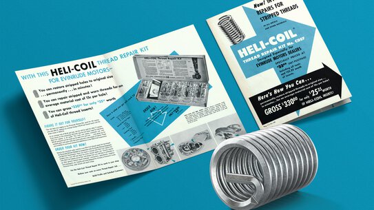 HELICOIL® Verkaufsunterlagen aus den 1950er-Jahren