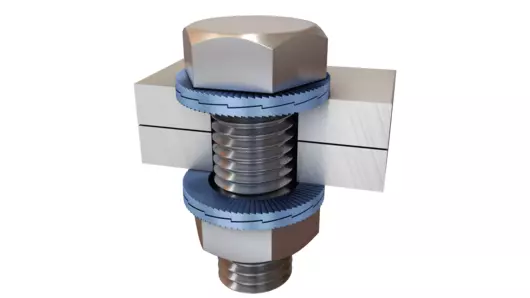 Installation example of Nord-Lock wedge washer