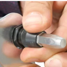 Anvil mounting for closed end blind rivet nuts with RIVKLE® power setting tools