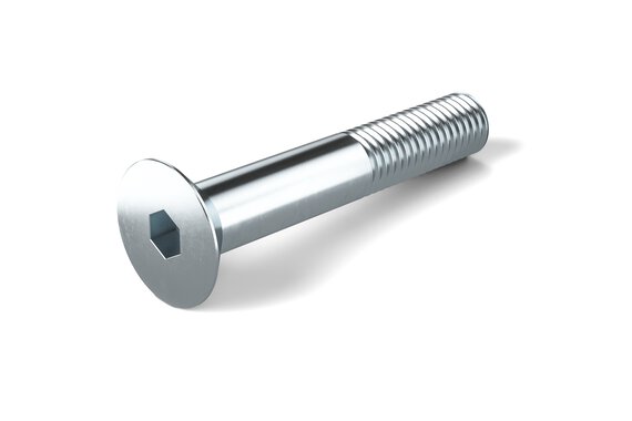 Steel countersunk bolt – DIN 7991 similar to ISO 10642.
