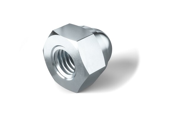 Hexagon cap nuts (DIN 986).