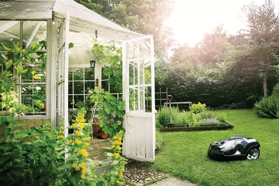 Fastening solutions for robotic lawn mowers
