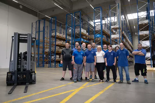 Tým oddělení logistiky – skladníci