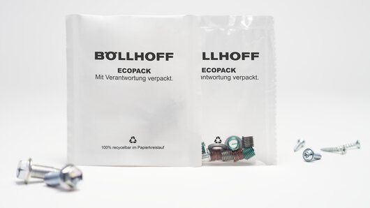 ECOPACK Beutel aus Papier und Rezyklat