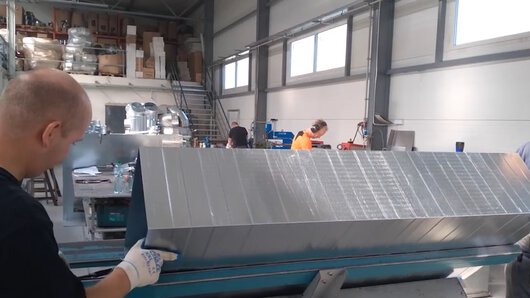 Production of ventilation ducts at LUFT-WENT from Ostrów Wielkopolski