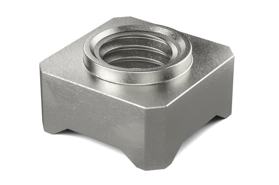 Square neck weld nuts (DIN 928).