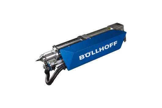 Böllhoff RIVKLE® Automation E – electric setting tool for blind rivet nuts and studs, compact installation head