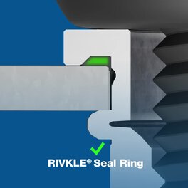 RIVKLE®シールリング - シーリングソリューションが組み込まれたブラインドリベットナットとスタッド