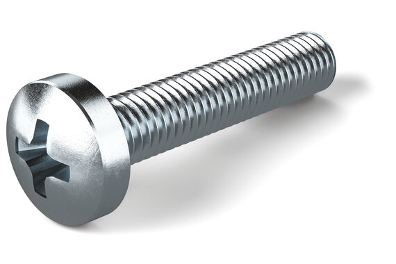 Steel pan head screw – DIN 7985.