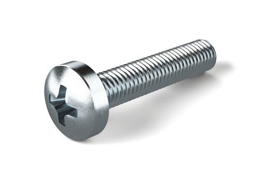 Steel pan head screw – DIN 7985.