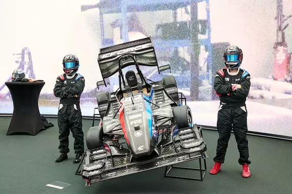 CTU.26 electric single-seater from the EFORCE Prague    Formula team at the Czech Technical University in    Prague