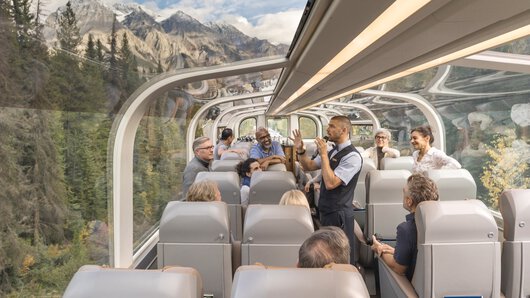 O Rocky Mountaineer – conforto de primeira classe para os passageiros. (©Rocky Mountaineer)