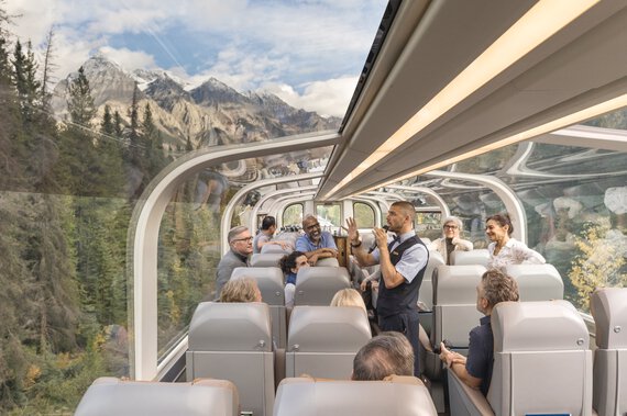 O Rocky Mountaineer – conforto de primeira classe para os passageiros. (©Rocky Mountaineer)