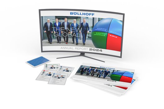 Böllhoff Group annual report in both digital and printed versions.