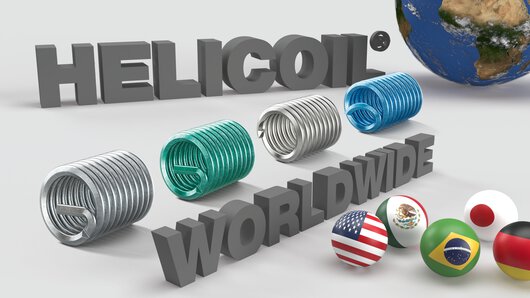 Four generations of the HELICOIL® thread insert from Böllhoff