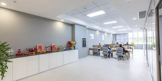 Office space at the new Böllhoff location in Guangzhou, China