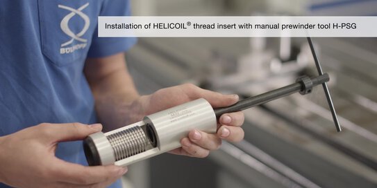 Oprava závitu vložkou HELICOIL® pro velké průměry – M30