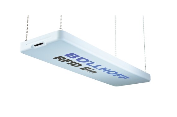 Large photo of a ceiling antenna with Böllhoff logo