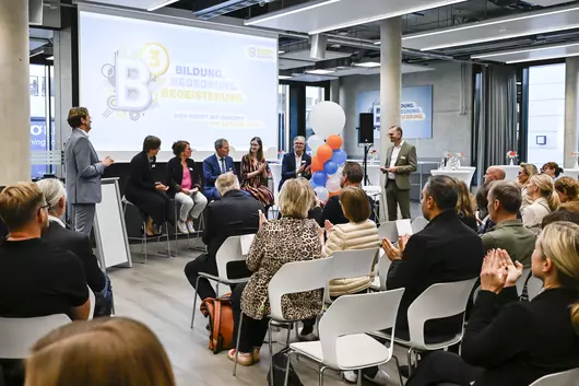 Panel discussion at the grand opening of the Bildungscampus Böllhoff in Bielefeld at the end of September 2025