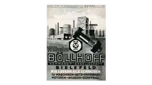 A Böllhoff advertising poster from the late 1920s