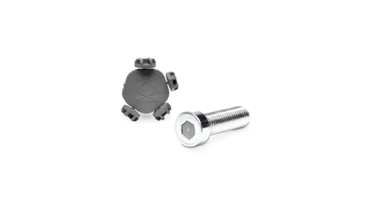 플러그가 삽입된 PARRYPLUG® 제품 및 나사.