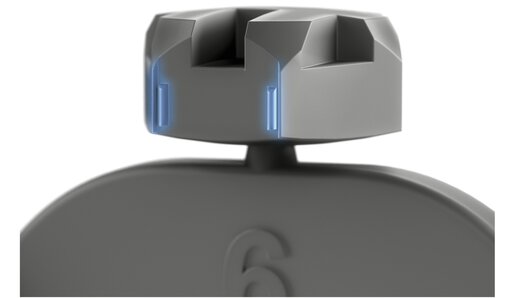 PARRYPLUG®特写，重点突出轴向棱纹